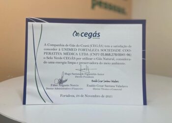 Hospital Materno-Infantil da Unimed Fortaleza recebe “Selo Verde” da CEGÁS
