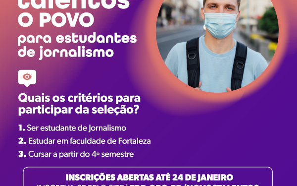 Novos Talentos: curso para estudantes de Jornalismo está com inscrições abertas até dia 24