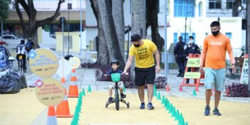 Ciclofaixa de Lazer terá distribuição de plaquinhas e lanternas LED para bikes na Cidade da Criança