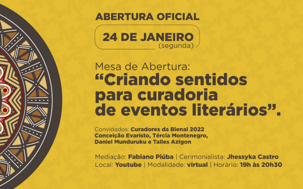 Pré- Bienal do Livro será lançada hoje (24) com programação ampla e diversificada