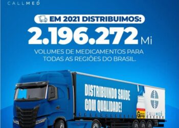 Call Med distribuiu R$ 100 milhões em medicamentos no ano de 2021