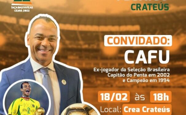Taça das Favelas começa hoje no Ceará e conta com a presença de Cafu, ex-jogador da Seleção Brasileira de Futebol