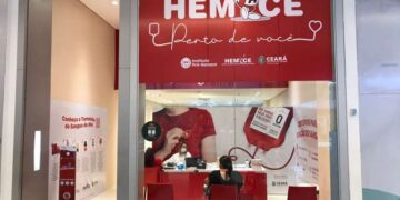 Hemoce coleta mais de mil bolsas de sangue no Shopping Parangaba; posto recebe voluntários até domingo (13)