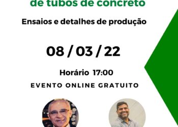 Estão abertas as inscrições para o webinar Saneamento: Principais mudanças na norma de tubos de concreto