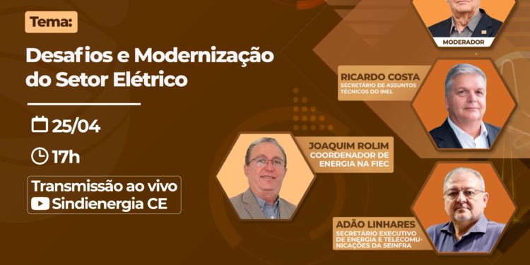 Desafios e modernização do setor elétrico é o tema do 16° Energia em Pauta, na próxima segunda-feira (25)