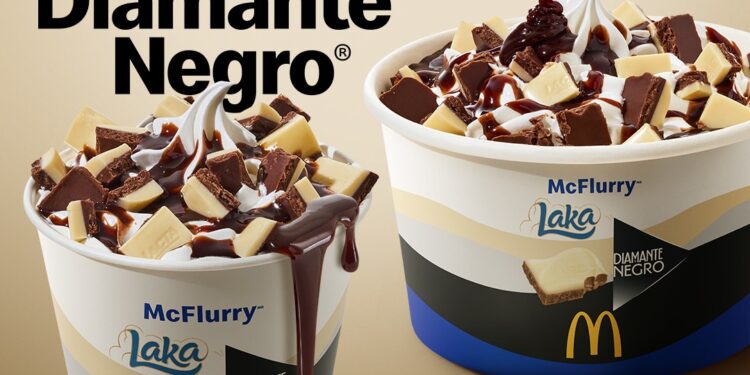 McDonald’s anuncia novo McFlurry Laka Diamante Negro