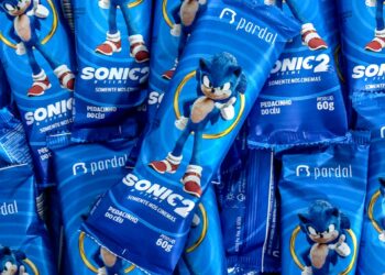 Pardal Sorvetes lança três embalagens temáticas do filme ‘Sonic 2’ em parceria com a Paramount Pictures