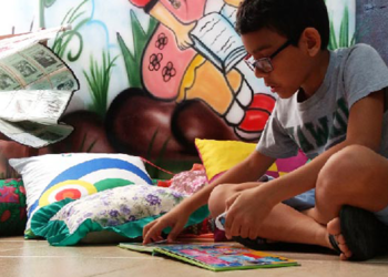 Inec promove mutirão de revitalização de Espaço de Leitura na Pacatuba com apoio da comunidade atendida pelo projeto