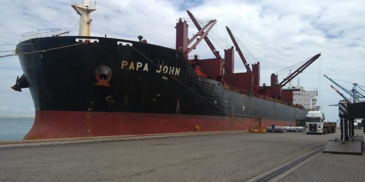 Navio desembarca no Ceará com mais de 10 mil toneladas de produtos importados da China