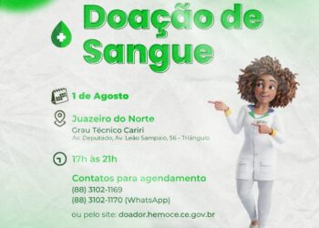 Grau Técnico Cariri  e Hemoce  realizam Campanha conjunta de Doação de  Sangue