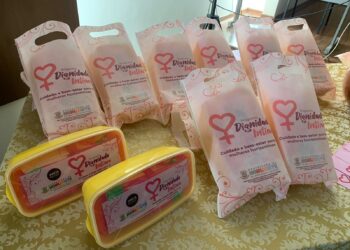 Arca Plast realiza doação de potes para absorventes para jovens de Horizonte