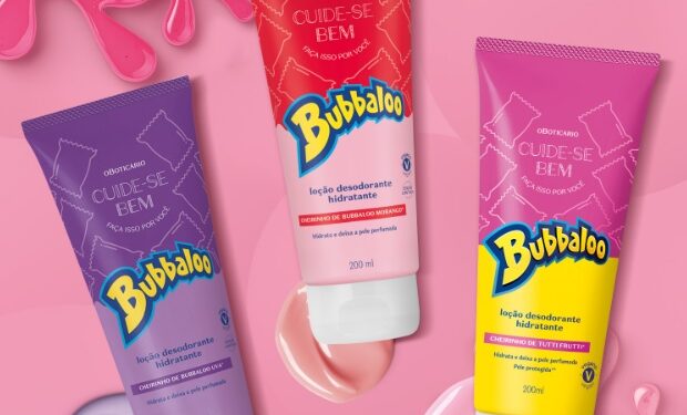 Com duas novas fragrâncias, o Boticário retoma linha recordista de vendas de Cuide-se Bem em collab com Bubbaloo