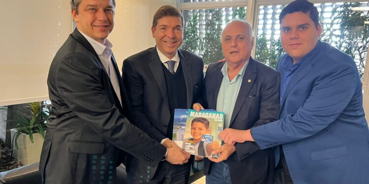 Prefeito Roberto Pessoa debate oportunidade de negócios para Maracanaú com presidente da Fiesp, Josué Gomes da Silva