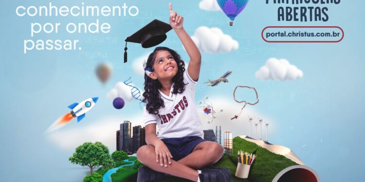 Campanha de matrículas do Colégio Christus reforça a importância do ensino para além da sala de aula
