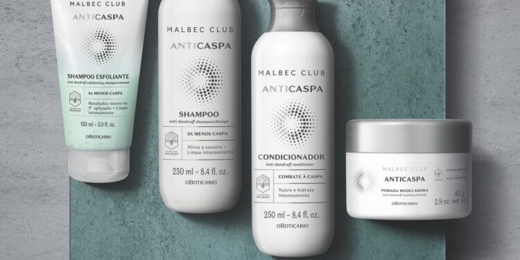 O Boticário amplia portfólio de produtos para cuidados masculinos com lançamento de Malbec Club Anticaspa