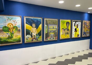 Exposição “Pintando a Copa do Mundo” está aberta à visitação no Shopping Benfica