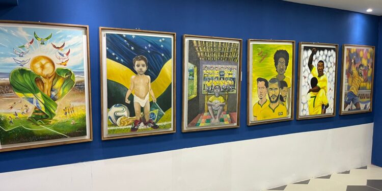 Exposição “Pintando a Copa do Mundo” está aberta à visitação no Shopping Benfica