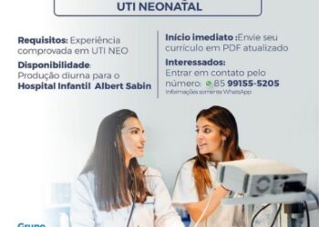 Oportunidades de trabalho – Coaph Saúde seleciona técnicos de enfermagem para UTI NEO 
