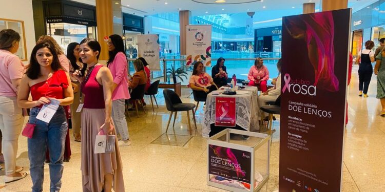 Shoppings RioMar são pontos de arrecadação de lenços para mulheres em tratamento de câncer