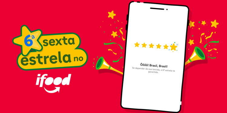 iFood libera sexta estrela na avaliação de pedidos na torcida rumo ao hexa