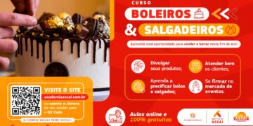 ACADEMIA ASSAÍ LANÇA CURSO GRATUITO DE BOLEIROS(AS) E SALGADEIROS(AS) PARA MICROEMPREENDEDORES(AS) DE TODO O PAÍS