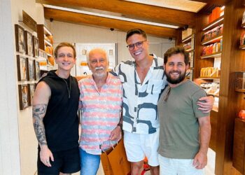 Marcos Lessa encontra Roberto Menescal em visita ao Rio de Janeiro