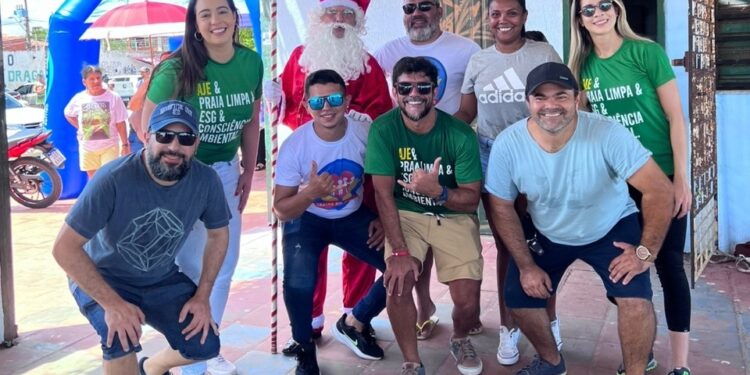 AJE Fortaleza arrecada 2 toneladas de alimentos para 137 famílias em situação de vulnerabilidade de Fortaleza