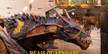 Exposição gratuita “Reino dos Dragões” é atração no Shopping Parangaba