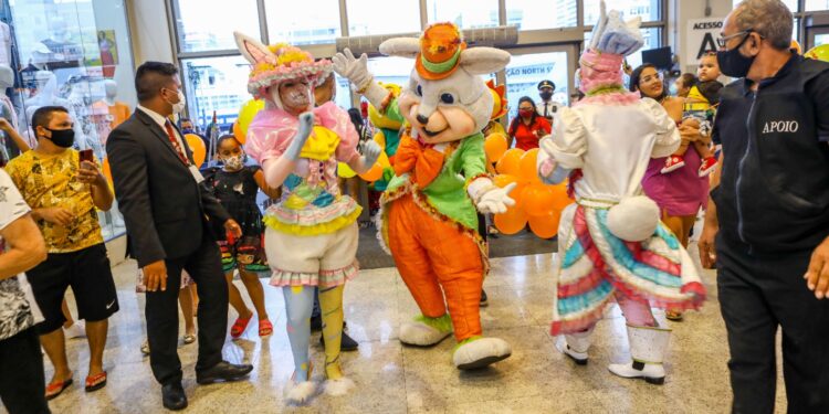 Chegada do Coelho abre programação de Páscoa do North Shopping Fortaleza neste domingo (12) 