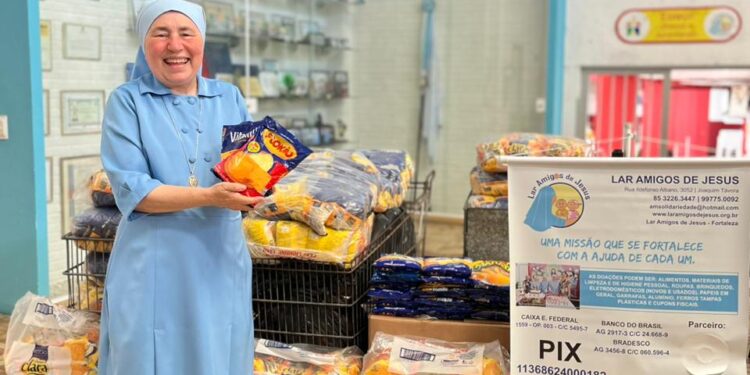 Shopping Parangaba realiza doação de mais de 400kg de cuscuz para Lar Amigos de Jesus
