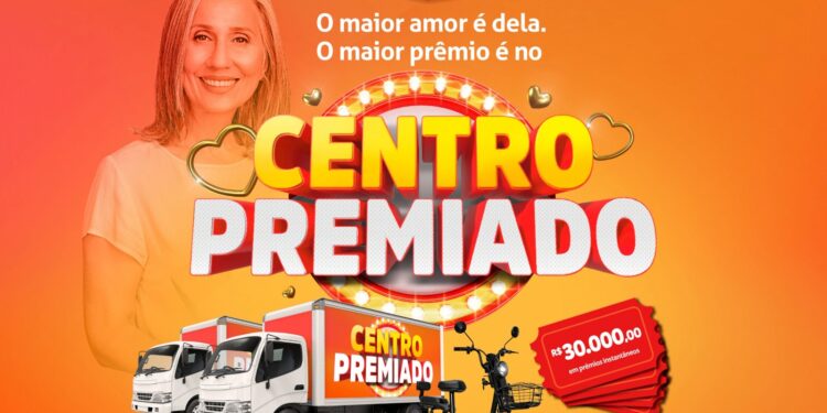 Campanha Centro Premiado acontece de 04 a 13 de maio