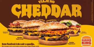 Burger King® inaugura Festival de Cheddar com hambúrgueres especiais