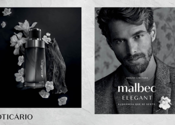 Malbec Elegant, do Boticário, reforça autenticidade e elegância com notas florais aliadas à autêntica assinatura amadeirada