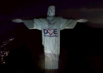 Cristo Redentor se une à Doe de Coração em apoio à doação de órgãos