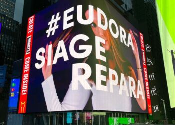 Eudora na Times Square: marca brasileira é representada por consumidoras na maior vitrine do mundo