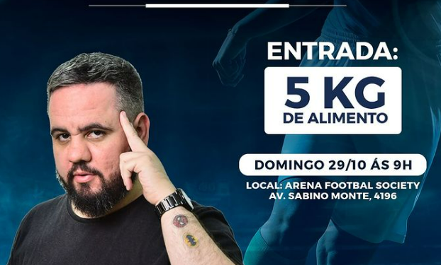 Jogo solidário com participação de diversas personalidades esportivas do Estado vai doar uma tonelada de alimentos ao Hospital Infantil Filantrópico SOPAI