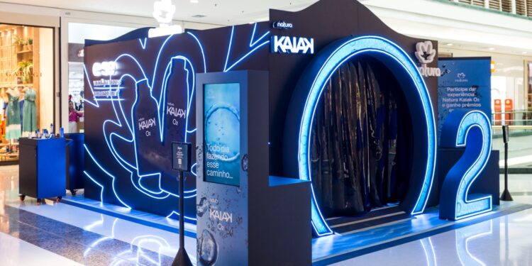 NATURA LANÇA KAIAK O2 COM ATIVAÇÃO ESPECIAL EM FORTALEZA