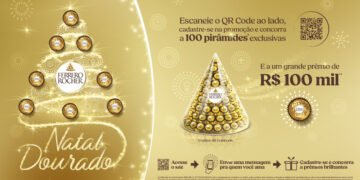  Natal Dourado Ferrero Rocher® transforma o varejo em uma experiência natalina