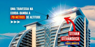 Circo Americano desafia a lei da gravidade e faz apresentação imperdível a 70 metros do chão