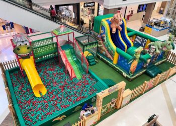 Últimos dias do Dino Park no Grand Shopping: atração infantil inspirada em dinossauros