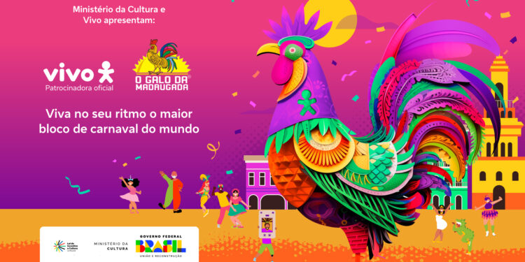 Vivo renova patrocínio ao Galo da Madrugada e garante presença no maior bloco de carnaval do mundo